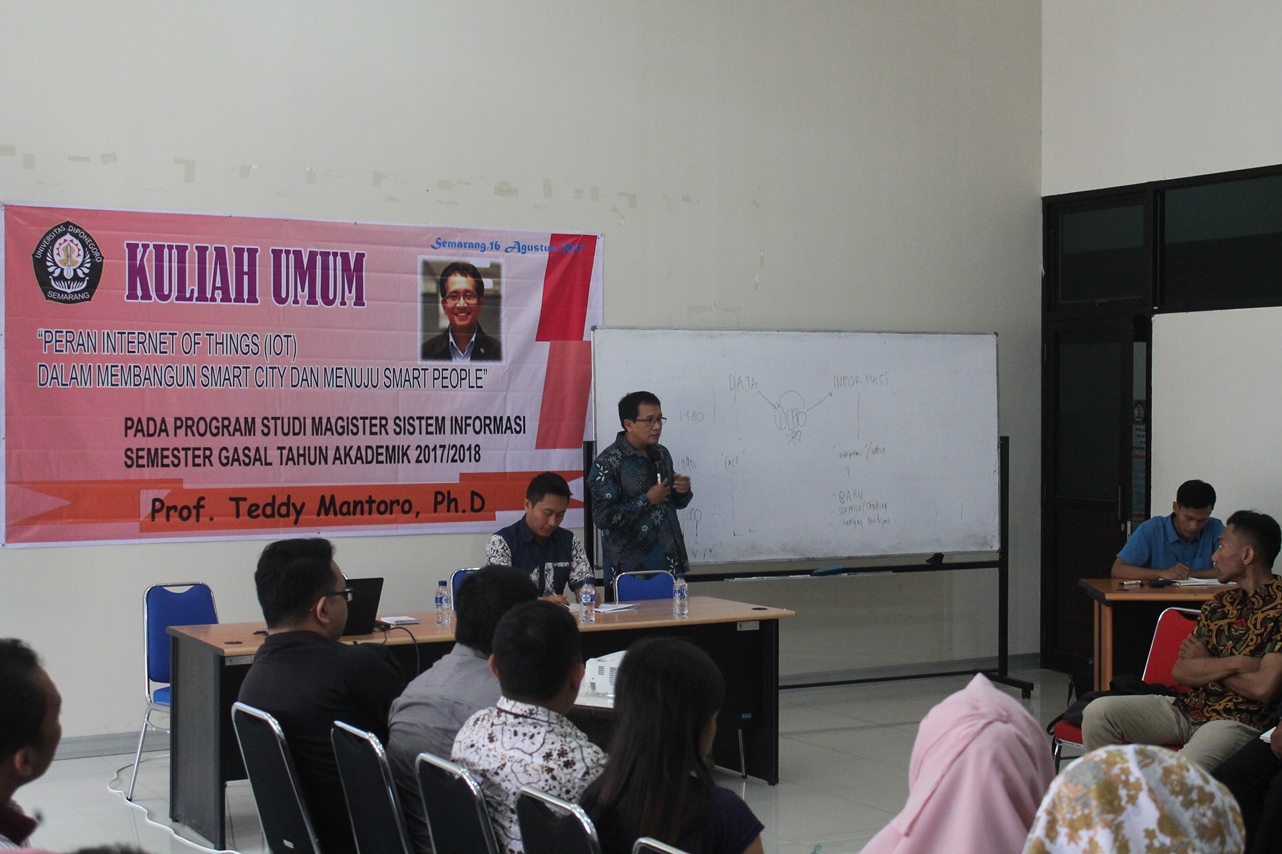 Kuliah Umum MSI Semester Gasal 2017 Bersama Prof. Teddy Mantoro